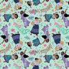 Licensed Cotton Fabric | Encanto - Family Is Everything Light Aqua