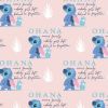 Licensed Cotton Fabric | Lilo & Stitch - Ohana Rose