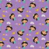 Licensed Cotton Fabric | Cute Jasmin Toss Light Purple