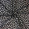 Pearlised Metallic Spot Fabric | Black/Silver