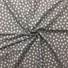 Pearlised Metallic Spot Fabric | Grey/Silver