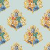 Cotton Fabric Print | Harry Potter Hogwarts Crest Blue