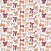 Cotton Fabric Print | Ribbons & Bows White