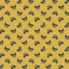 Cotton Fabric Print | Bows Mustard