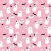 Cotton Fabric Print | Creep It Real Pink