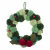Pom Pom Wreath Kit | Festive Greens
