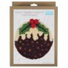 Punch Needle Kit With Hoop | Christmas Pudding
