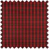 Christmas Fabric Mini Roll 2m x 28cm | Tartan Red, Black & Gold