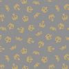 Coronation Day Fabric | Crowns Silver - Gold Metallic