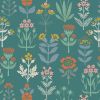 Majolica Lewis & Irene Fabric | Floral Garden Green