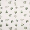 Organic Jersey Fabric | Hot Air Balloons Dusty Green