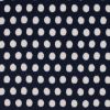 Viscose Challis Fabric | Dots Navy
