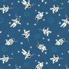 Space Glow Lewis & Irene Fabric | Astronauts Blue Glow
