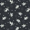 Space Glow Lewis & Irene Fabric | Astronauts Black Glow