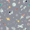 Space Glow Lewis & Irene Fabric | Small Things Space Grey Glow