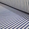 American Ticking Stripe Fabric | Royal On White