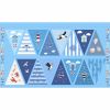 Small Things Coastal Fabric | Bunting Panel