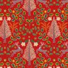 Yuletide Lewis & Irene Fabric | Yuletide Red Gold Metallic