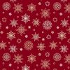 Saariselkä Lewis & Irene Fabric | Snowflakes Red