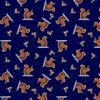 Tomtens Forest Friends Lewis & Irene Fabric | Squirrels Dark Navy