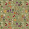 Cassandra Connolly Squirrelled Away Fabric | Woodland Harvest Moss Green