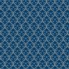 Brensham Lewis & Irene Fabric | Floral Trellis Dark Blue