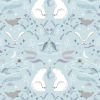 Cassandra Connolly Arctic Adventure Fabric | True North Cool Aqua Pearl