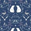 Cassandra Connolly Arctic Adventure Fabric | True North Midnight Blue
