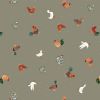 Small Things Countryside Fabric | Chickens & Ducks Soft Khaki