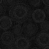 Extra Wide Fabric | Circles Black