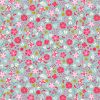 All We Need Is Love Lewis & Irene Fabric | Love Flowers Duck Egg Gold Metallic