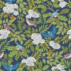 Clearbury Down Lewis & Irene Fabric | Clearbury Birds Dark Blue