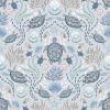 Ocean Pearls Lewis & Irene Fabric | Sea Turtle Family Light Mist Pearl