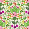 The Kitchen Garden Lewis & Irene Fabric | Vegetable Extravaganza Cream