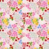 Teddy Bear's Picnic Lewis & Irene Fabric | Strawberries Bee Floral Pink