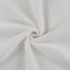 Terry Backed Fleece Fabric | White