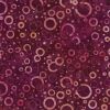 Prismatic Colour Splash Batik Fabric | Floating Circles Burgundy