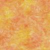 Prismatic Colour Splash Batik Fabric | Flower Burst Orange/Yellow