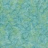 Prismatic Colour Splash Batik Fabric | Stylized Puzzle Blue/Green