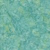 Prismatic Colour Splash Batik Fabric | Flower Burst Blue/Green