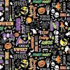 Chills & Thrills Fabric | Monster Mash Black