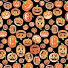 Chills & Thrills Fabric | Spooky Pumpkins Black
