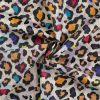 Printed Waterproof Raincoat Fabric | Leopard Sand