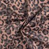 Printed Waterproof Raincoat Fabric | Leopard Taupe