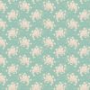Sunday Brunch Fabric | White Flower Teal