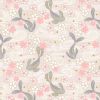 Sakura Lewis & Irene Fabric | Koi On Eau De Nil - Gold Metallic