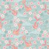 Sakura Lewis & Irene Fabric | Koi On Charcoal - Gold Metallic
