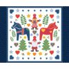 Tomtens Folklore Christmas Lewis & Irene | Quilt Panel White