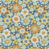 Tilda Wallflower Fabric | Lauren Blue