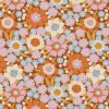 Tilda Wallflower Fabric | Lauren Caramel